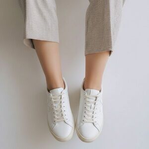 Veja White Leather Sneakers